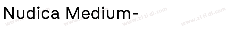 Nudica Medium字体转换